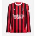 Maillot de foot AC Milan Domicile vêtements 2024-25 Manches Longues